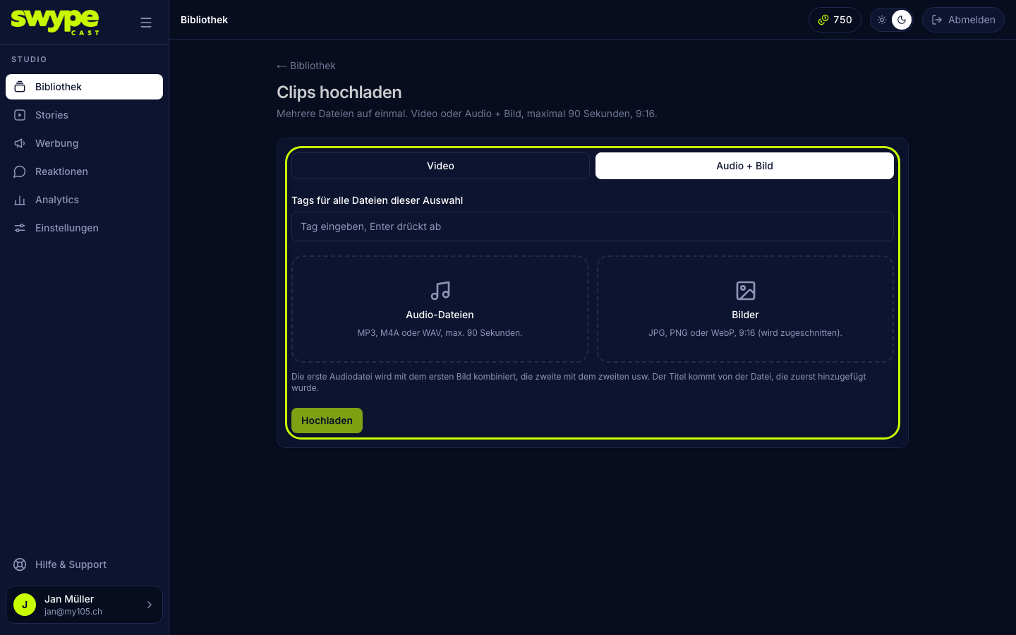 library-upload-audio