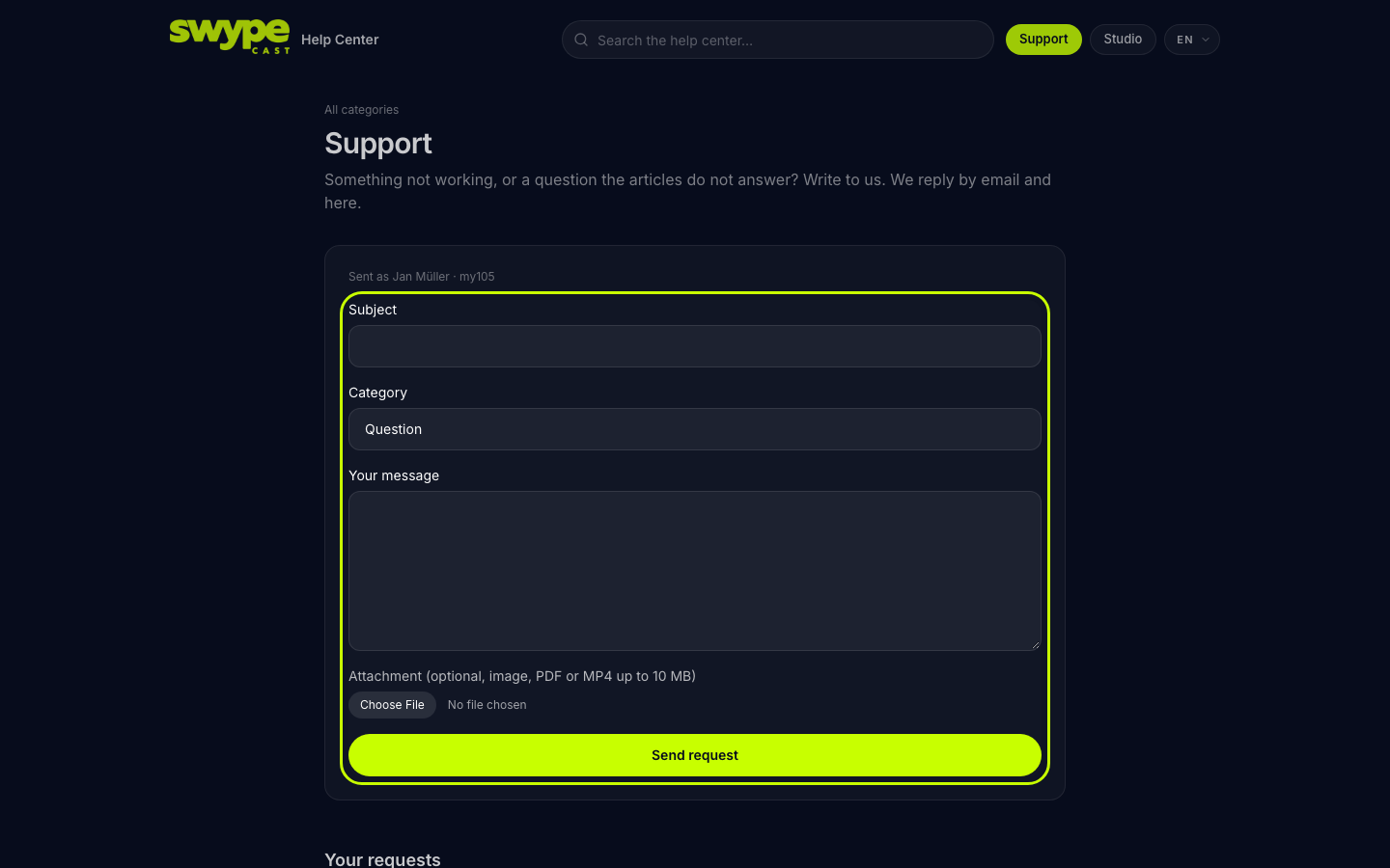 support-form